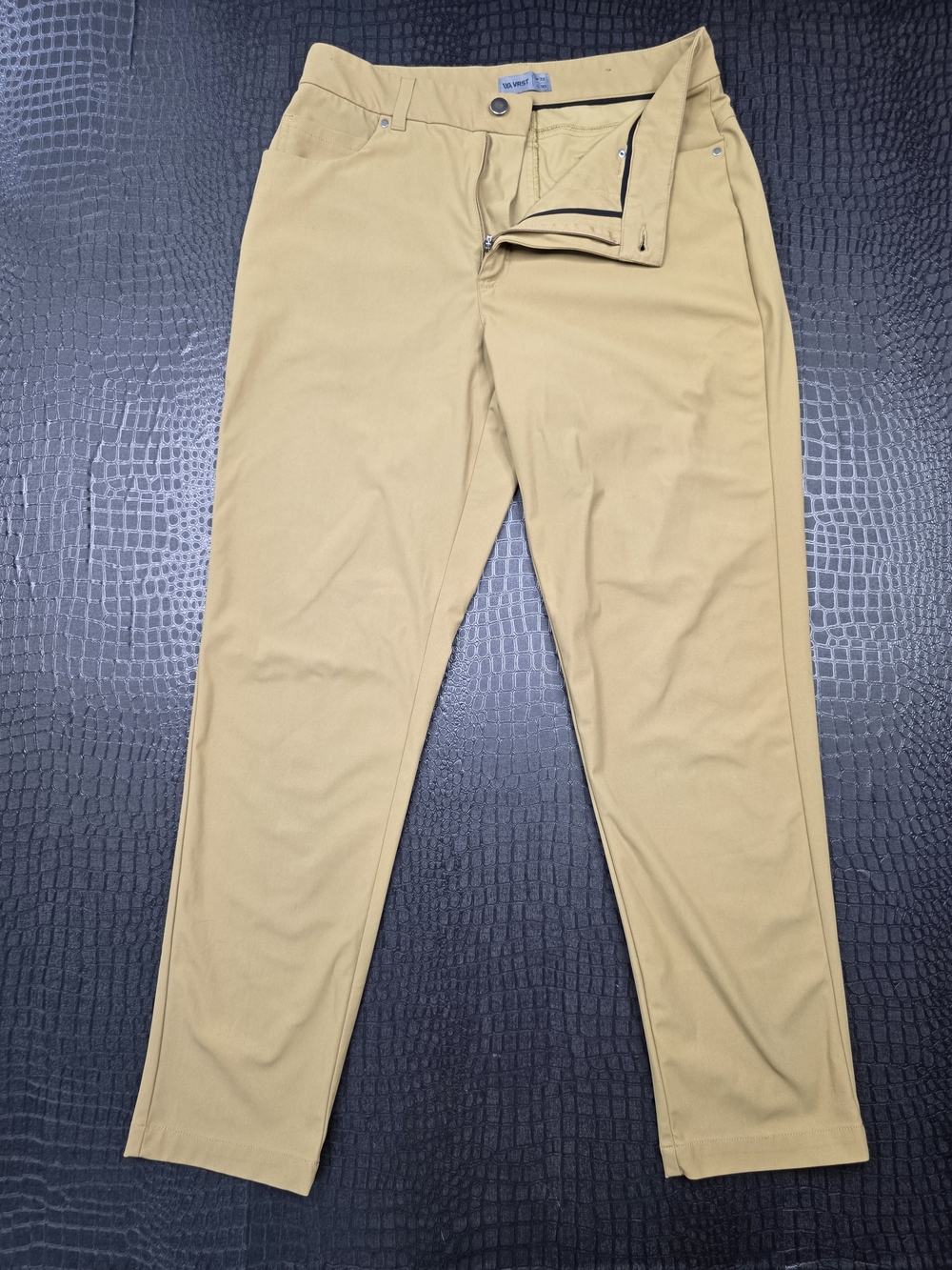 VRST Men's Limitless Performance Slim Fit 5 Pocket Pant 32 x 30 Tan MSRP $98
